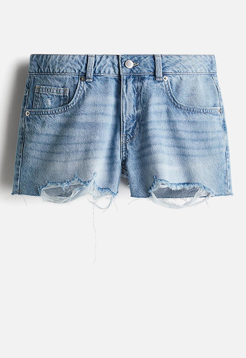 H&M - Low rise denim shorts -  denim blue