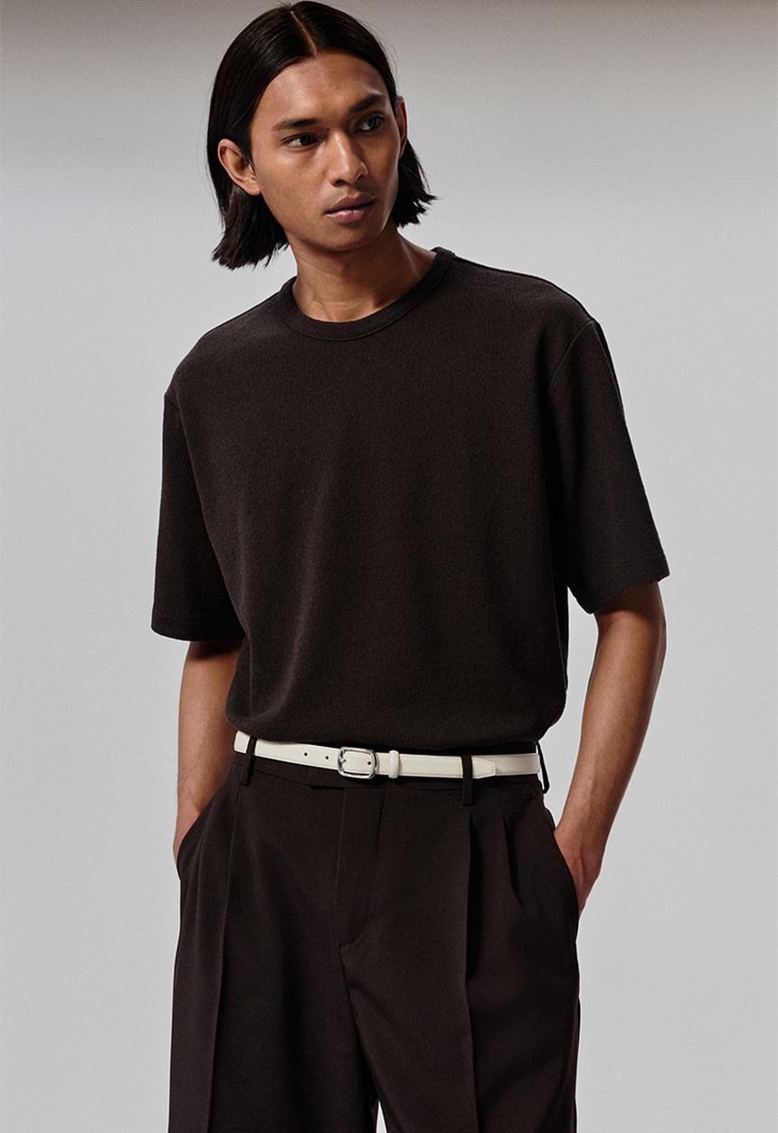 H&M - Loose fit t-shirt - dark brown 