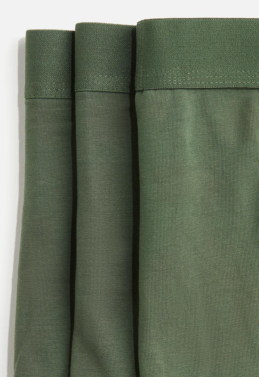 H&M - 3-Pack short trunks with lycra® - green
