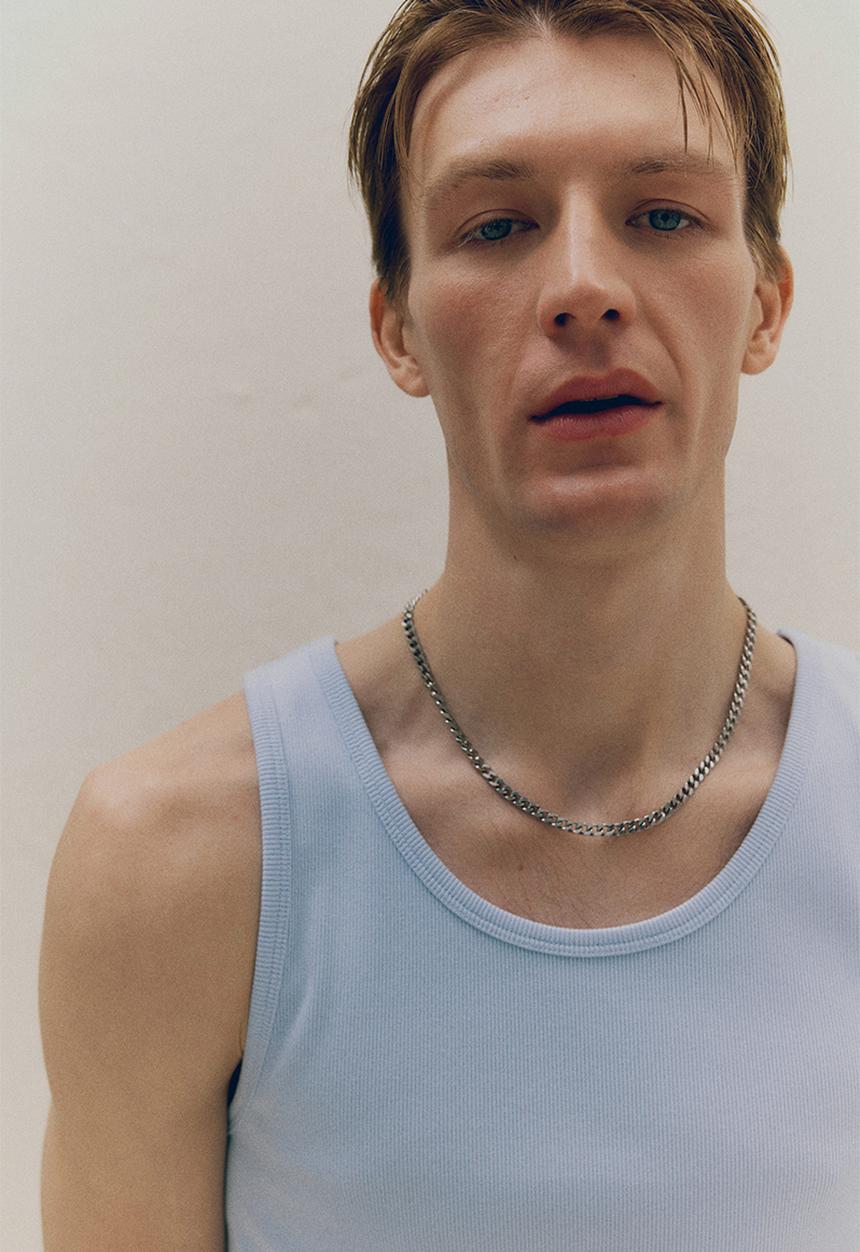 H&M - Slim fit ribbed vest top - blue