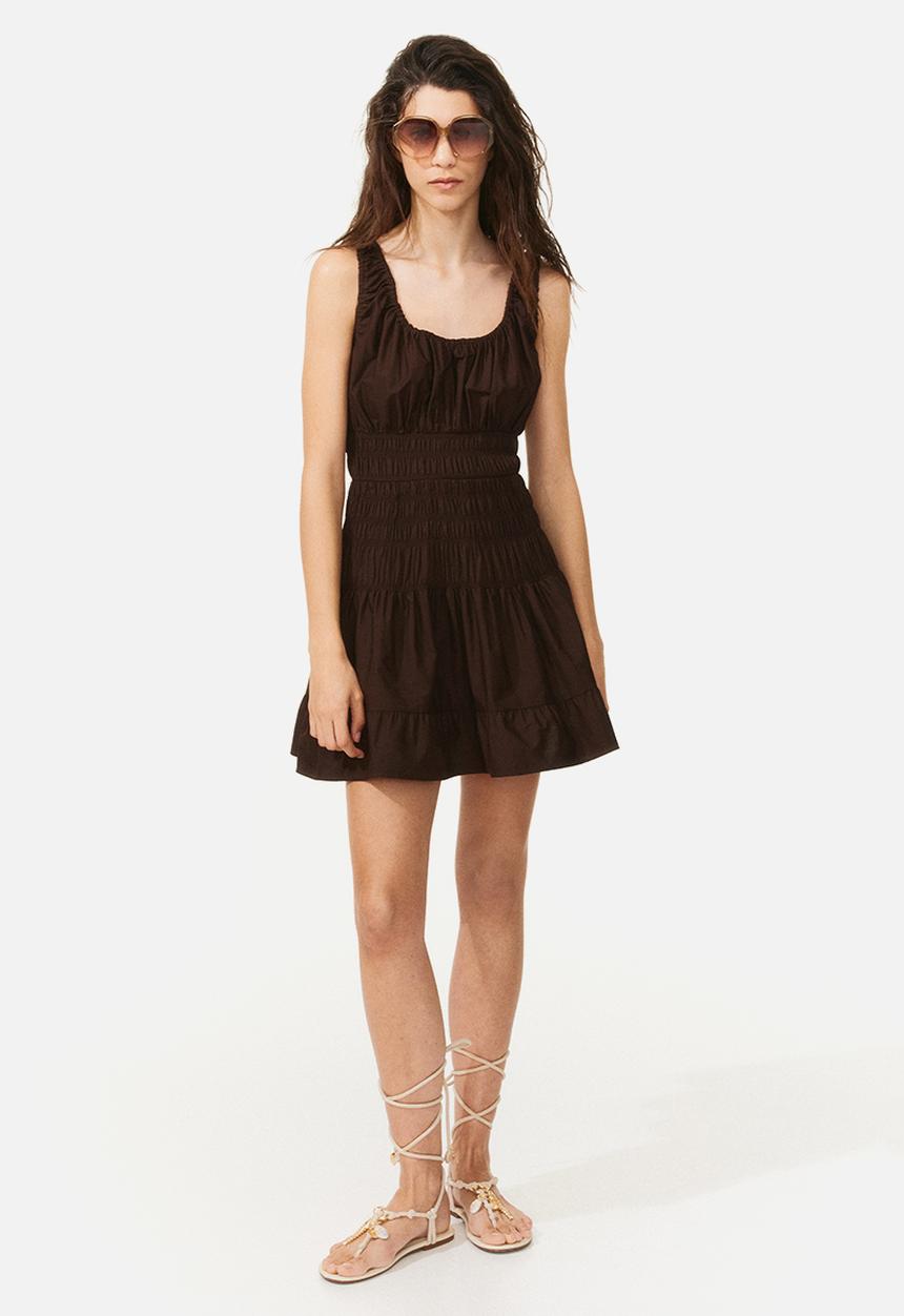 H&M - Smocked dress - dark brown