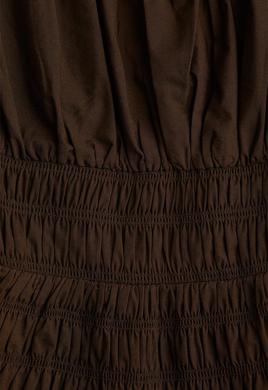 H&M - Smocked dress - dark brown