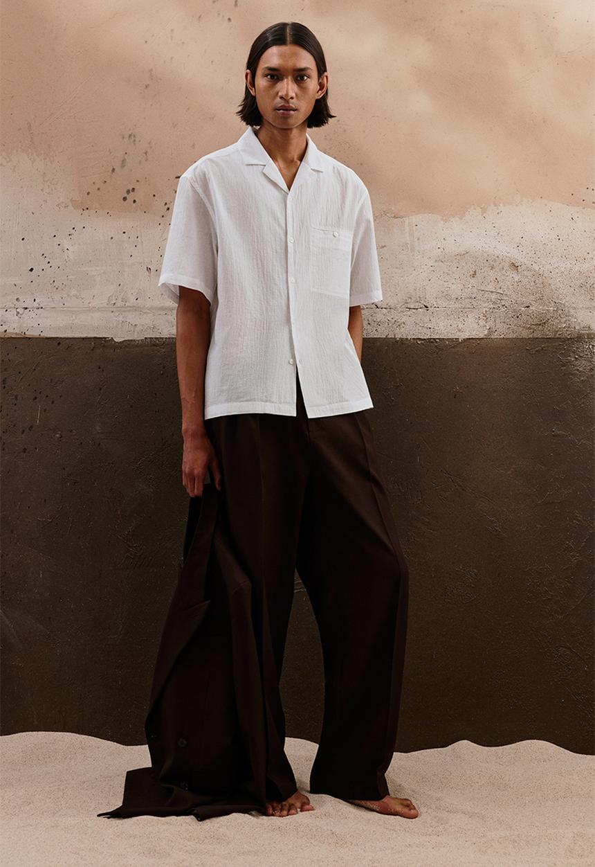H&M - Regular fit resort shirt - white