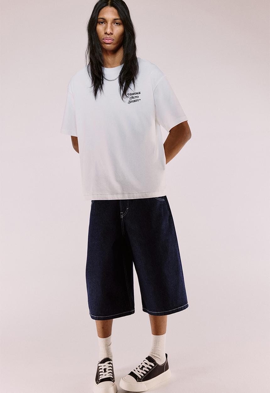 H&M - Loose fit printed T-shirt - white/heritage