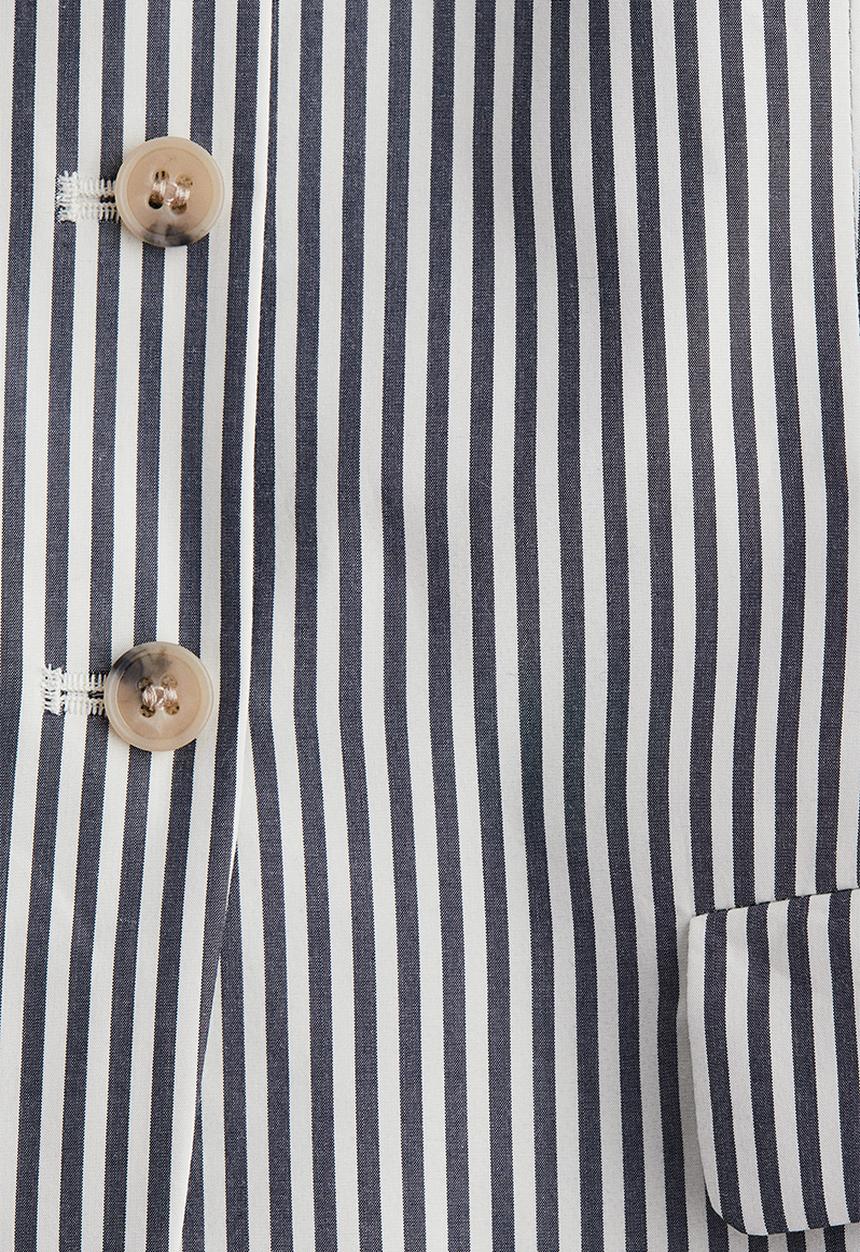 H&M - Long waistcoat - white striped
