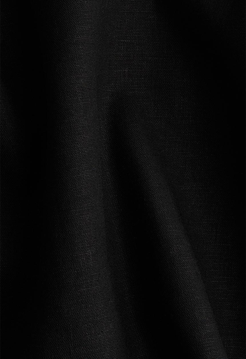 H&M - Linen-blend mini skort - black