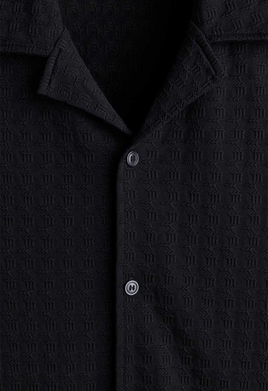 H&M - Loose fit resort shirt - black