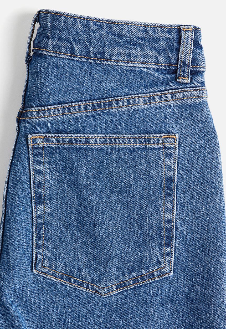 H&M - Wide high jeans - denim blue