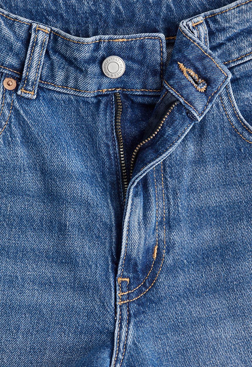 H&M - Wide high jeans - denim blue