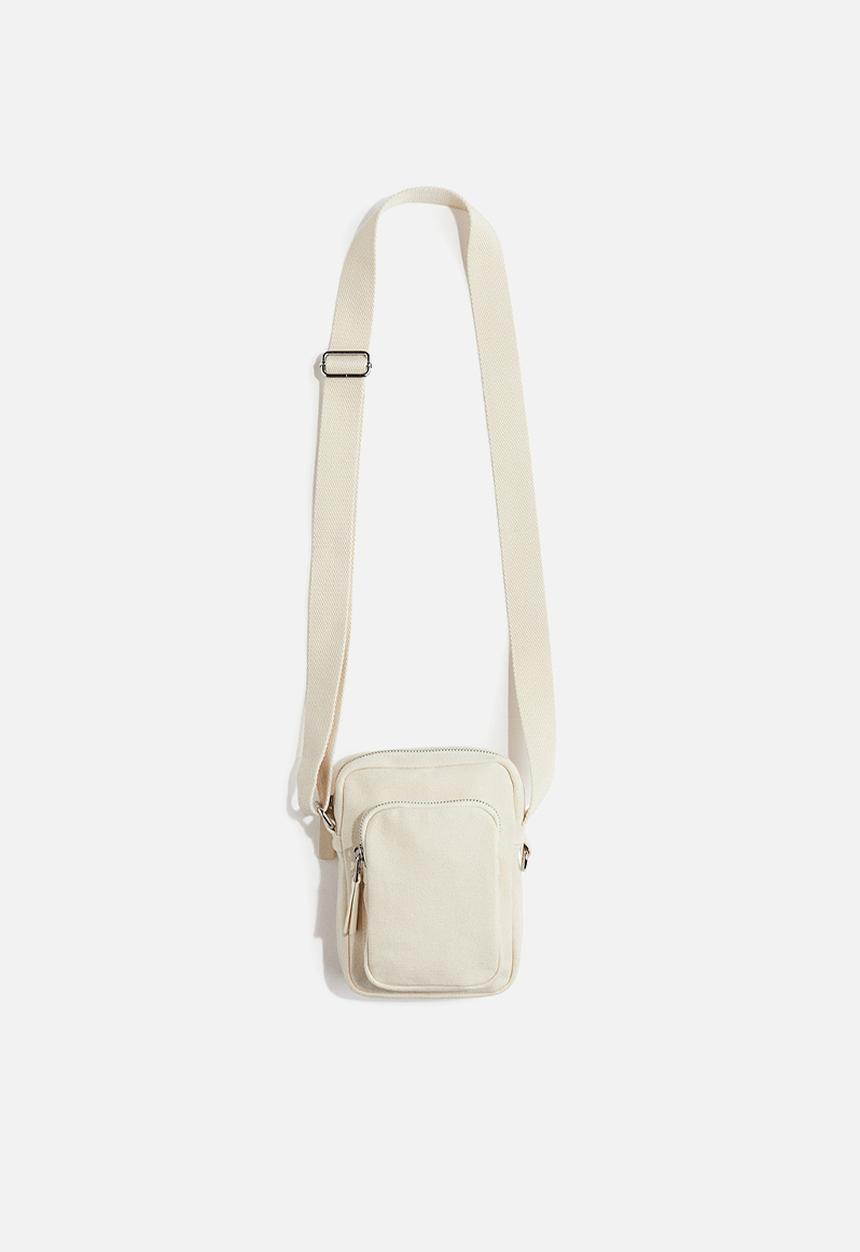 H&M - Canvas crossbody bag - cream