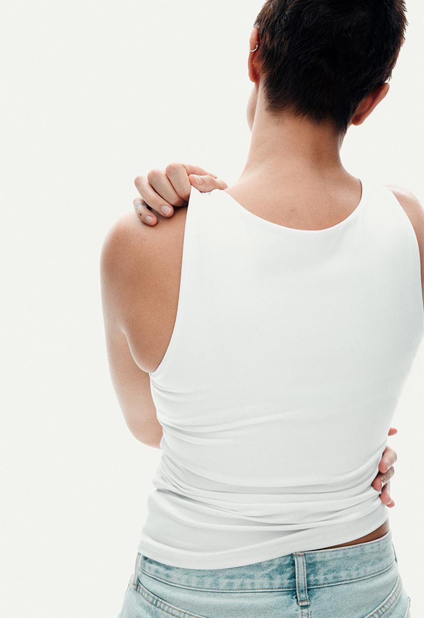 H&M - Microfibre vest top - white