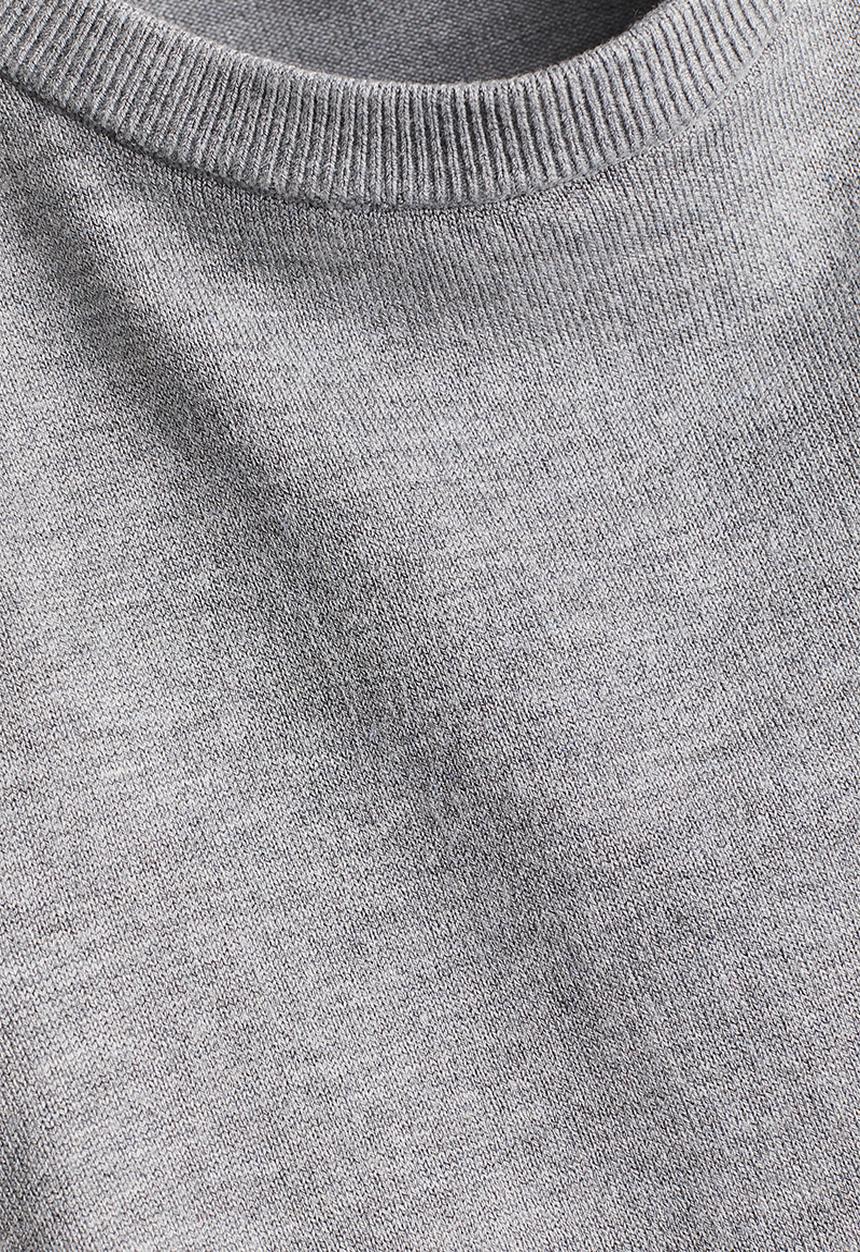 H&M - Fine-knit sweater vest - grey marl