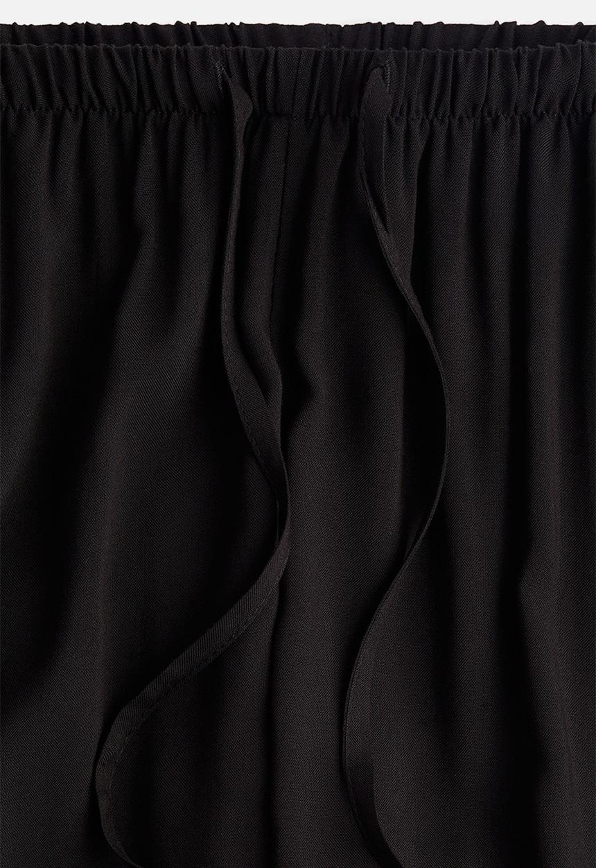 H&M - Mama before & after drawstring trousers - black