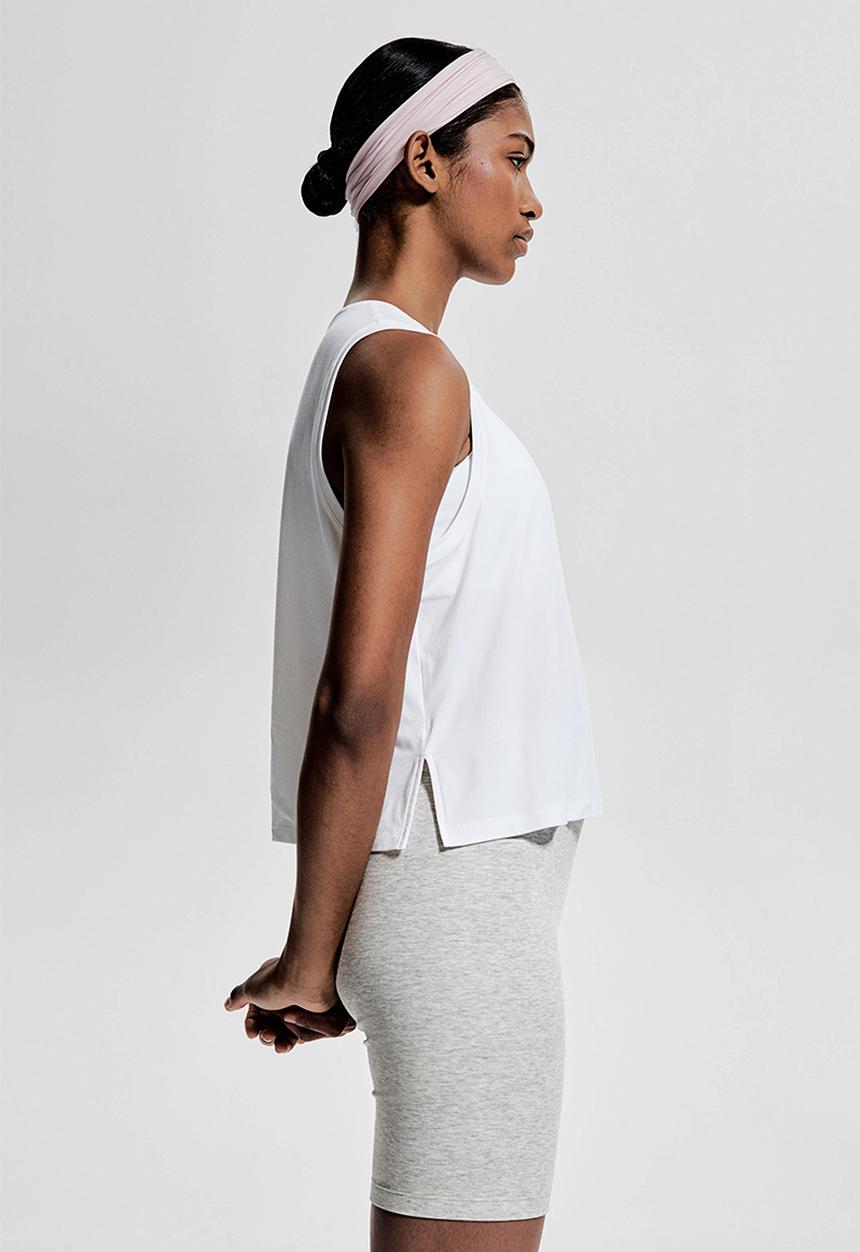 H&M - Boxy-style sports vest top with drymove™ - white
