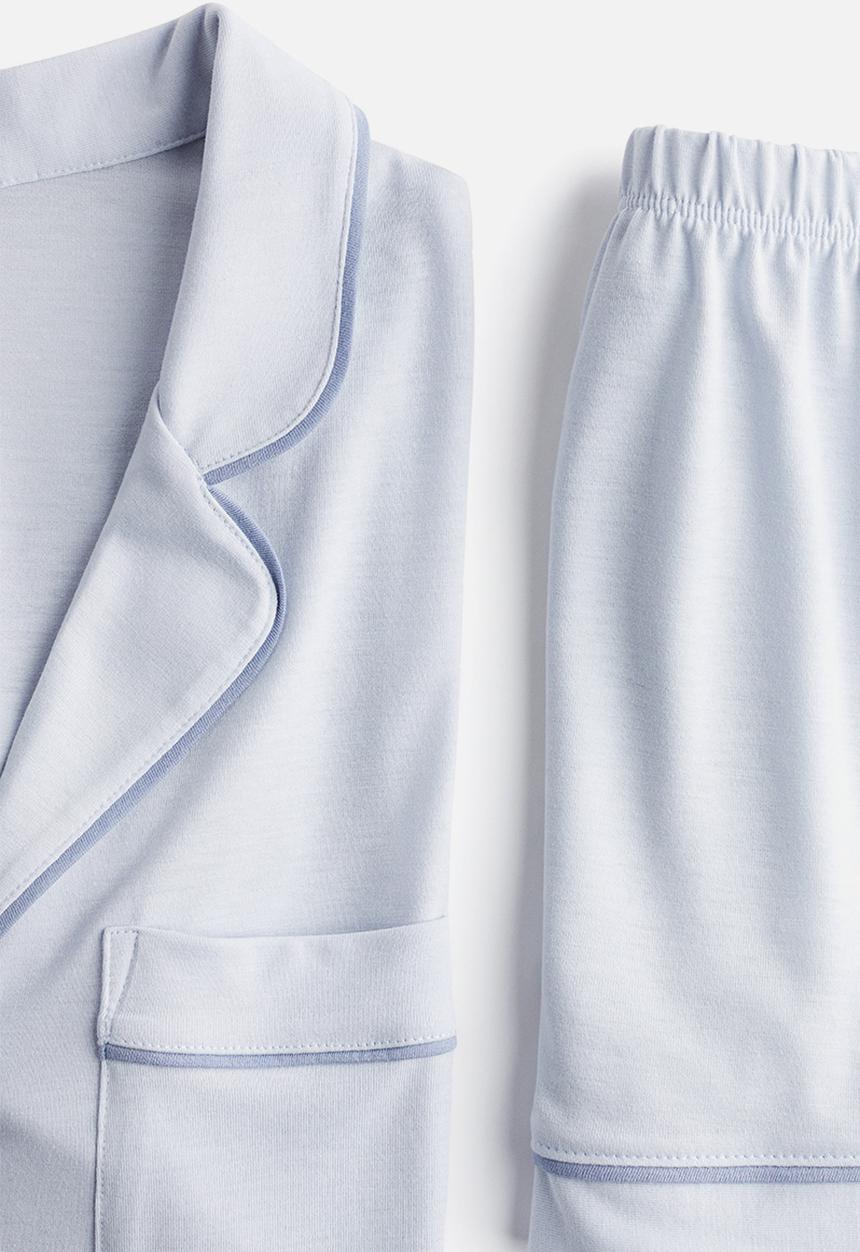H&M - Pyjama shirt and shorts - light blue
