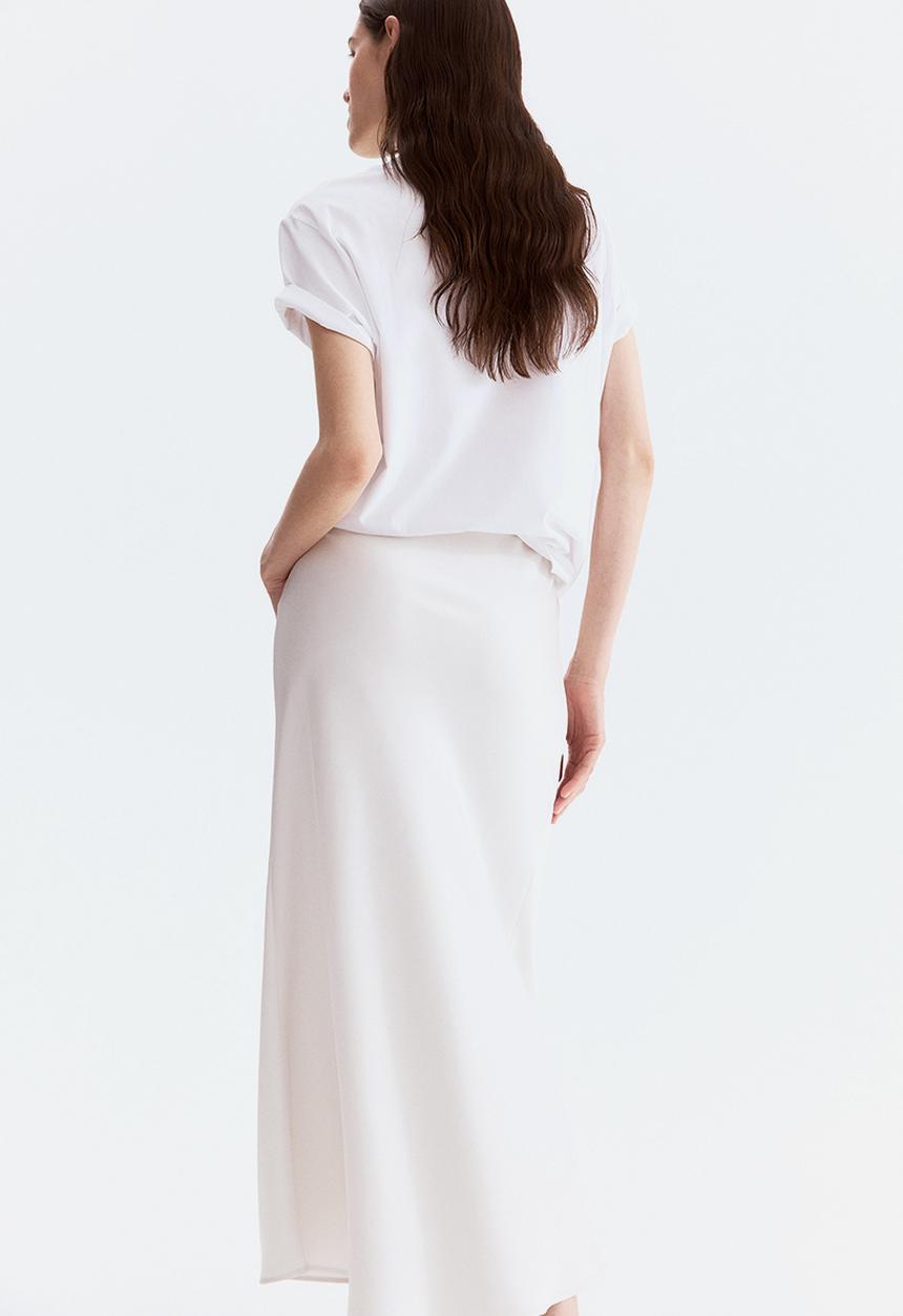 H&M - Midi skirt - white