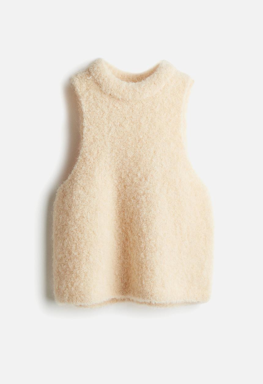 H&M - Wool-blend top - light beige