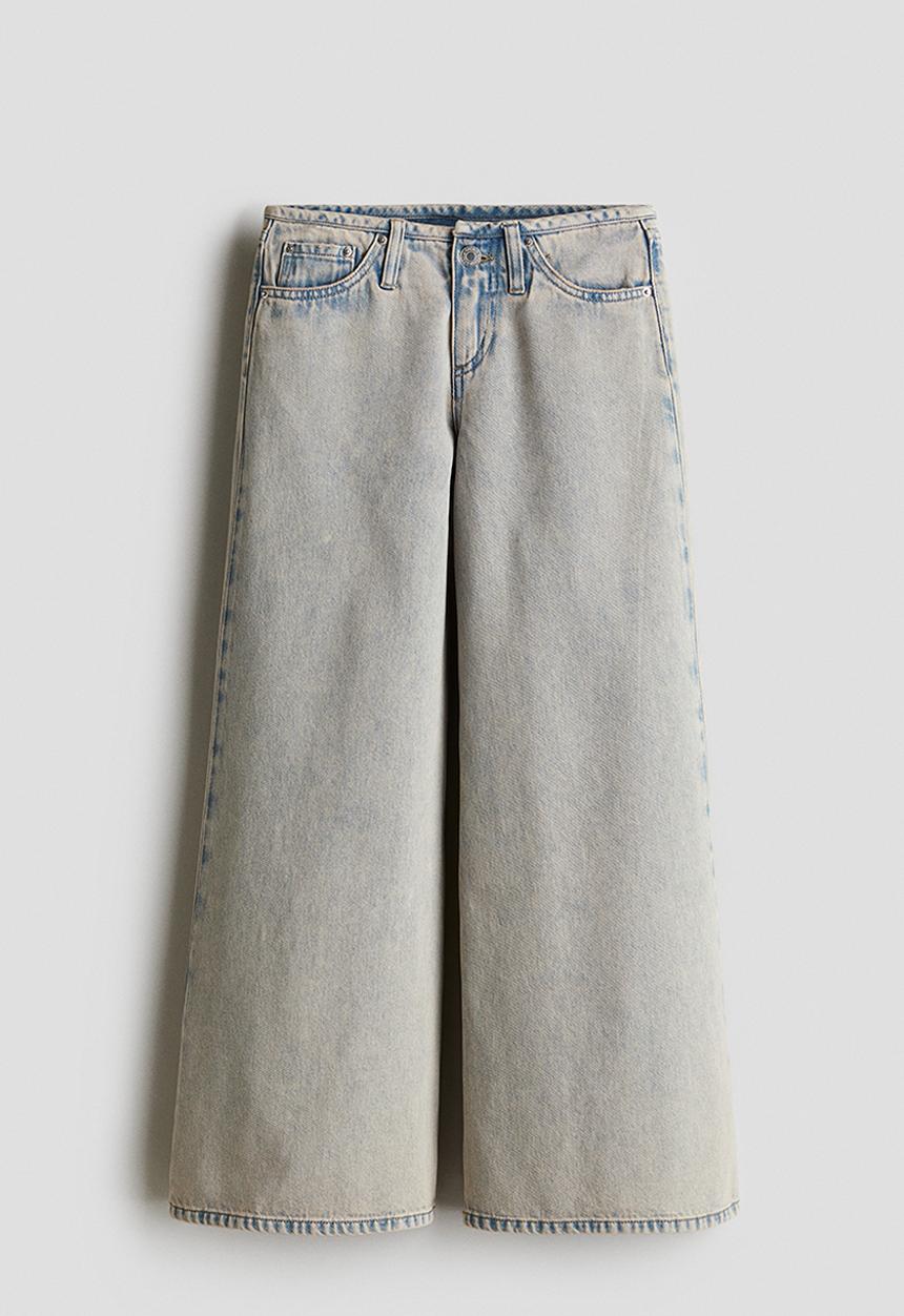 H&M - Wide-leg jeans - grey-blue