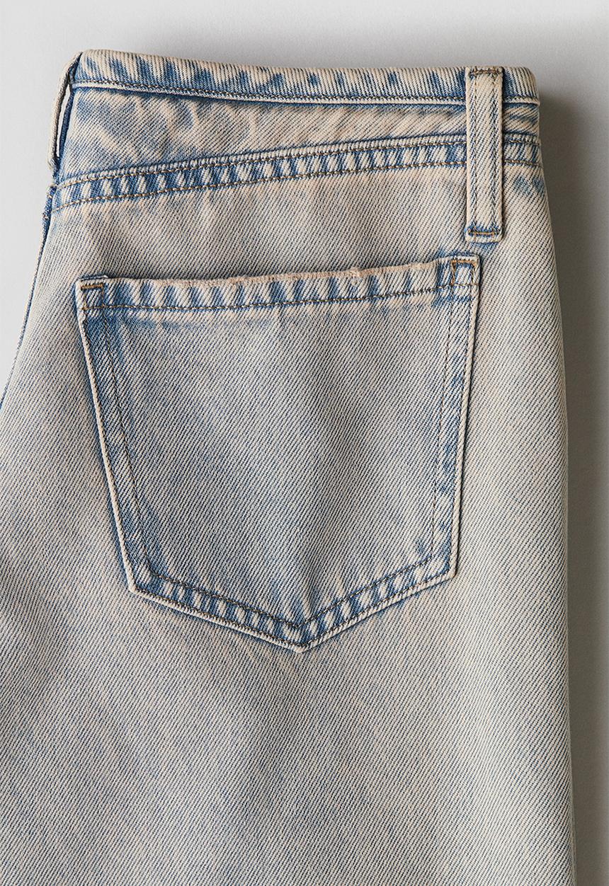 H&M - Wide-leg jeans - grey-blue