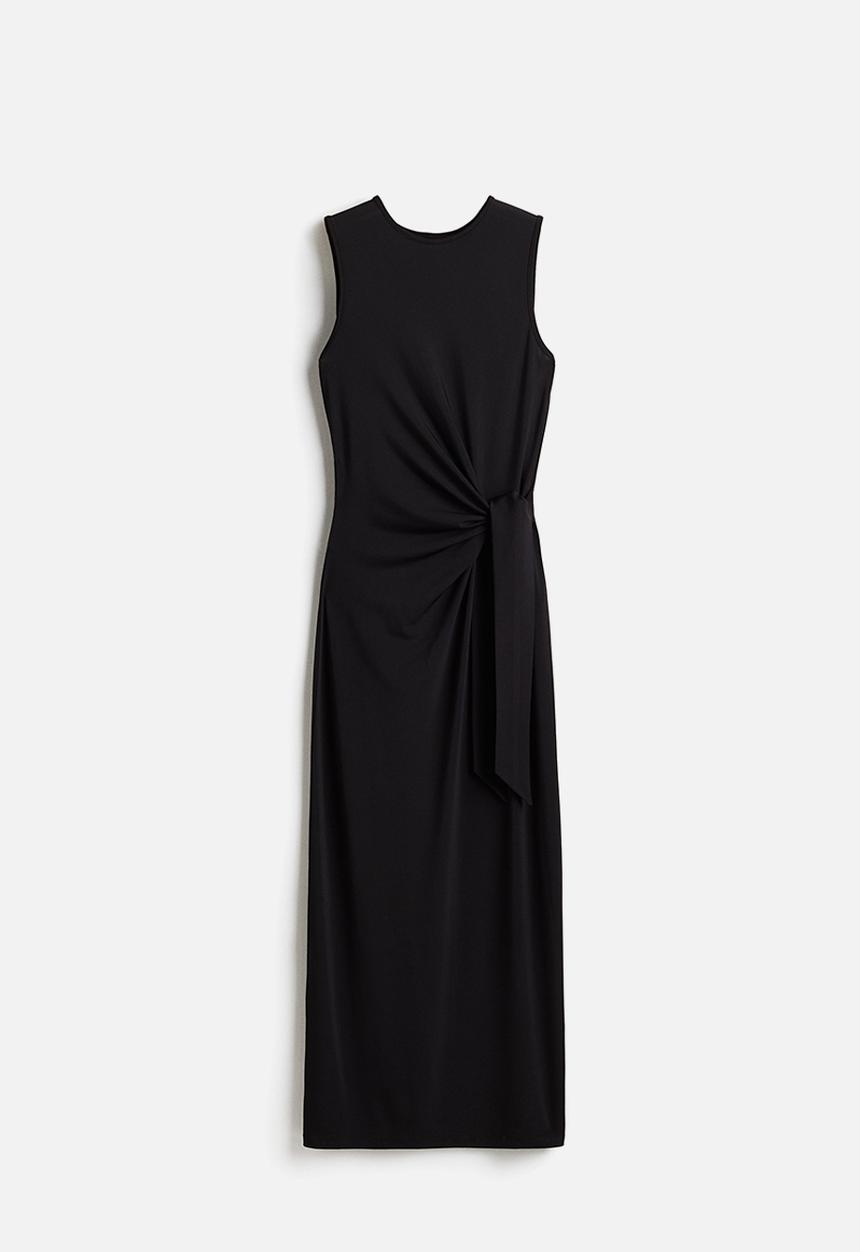 H&M - Knot-detail dress - black