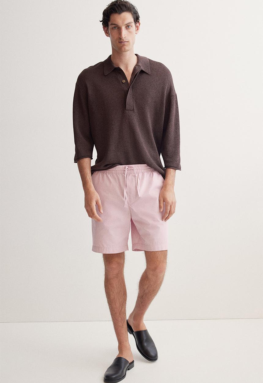 H&M - Regular fit canvas shorts - pink
