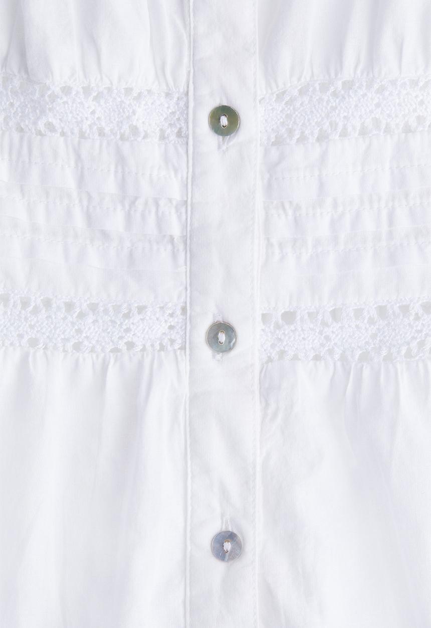 H&M - Peplum vest top - white