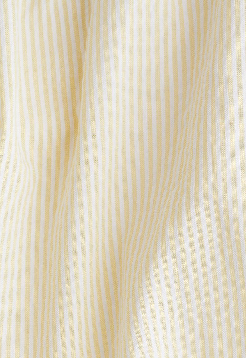 H&M - Seersucker drawstring trousers - light yellow striped