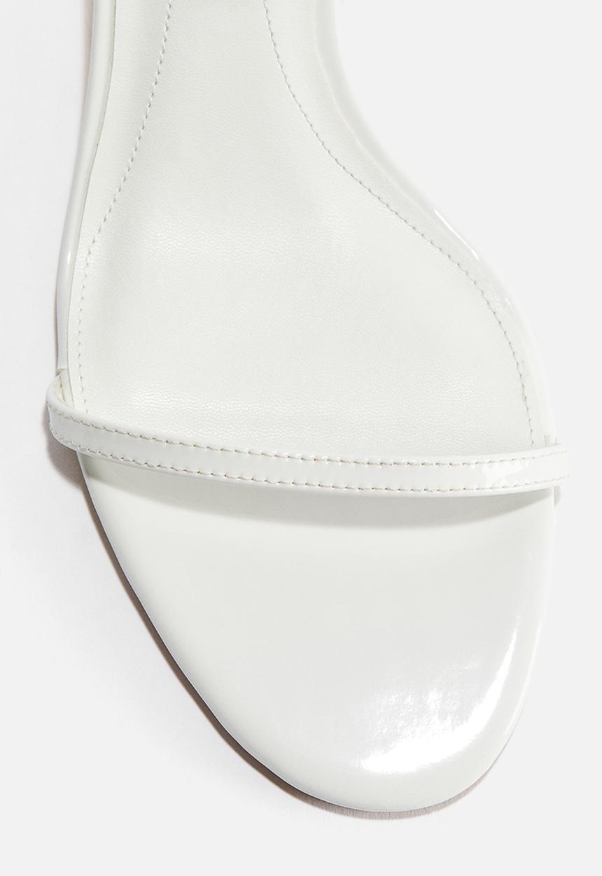 H&M - Heeled strappy sandals - white