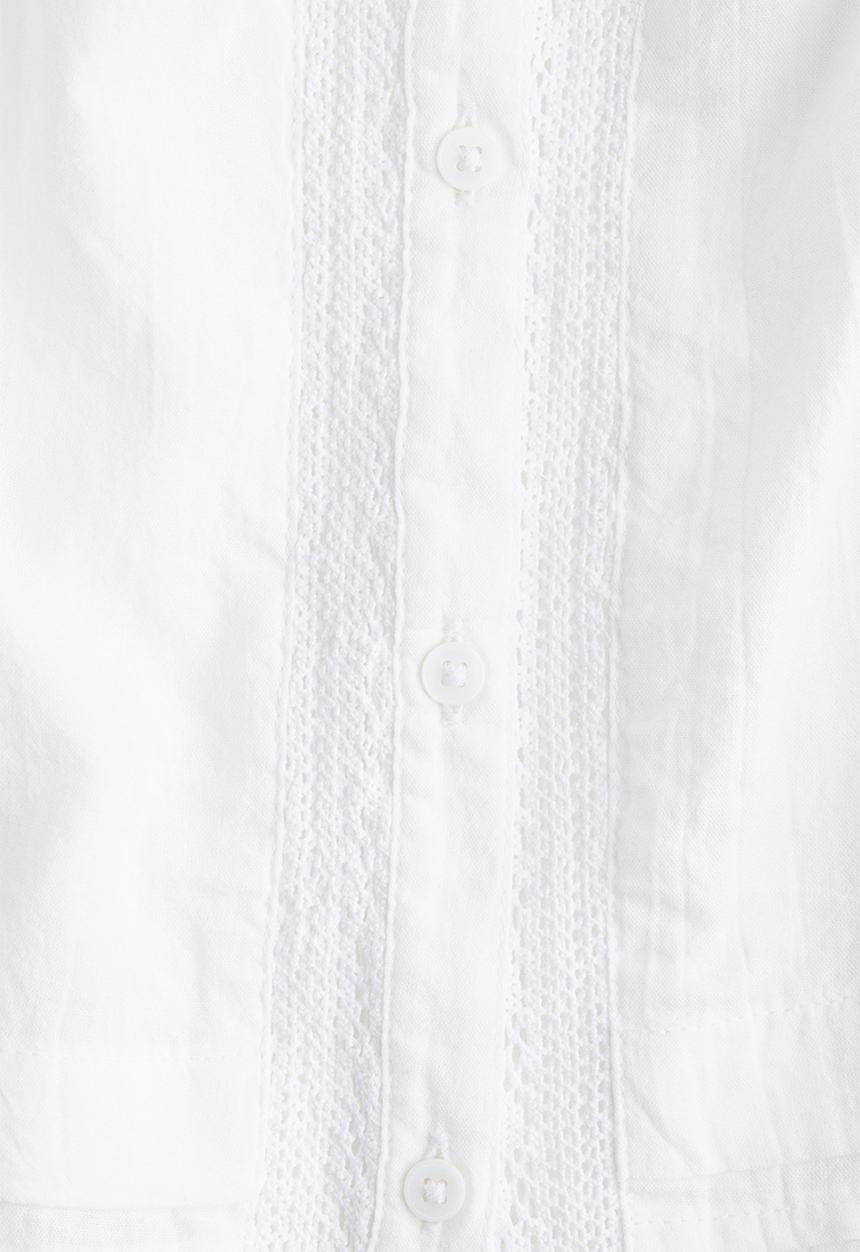 H&M - Lace-detail strappy top - white