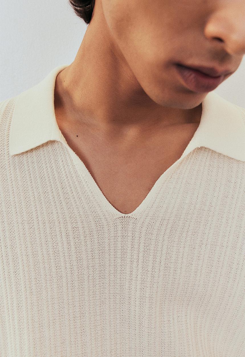 H&M - Regular fit pima cotton polo shirt - white