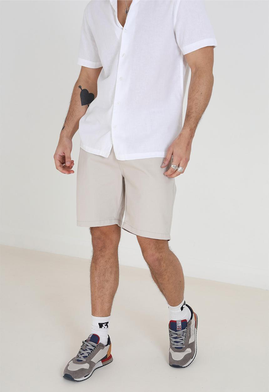 Brave Soul - Smith Chino Short- Light Stone