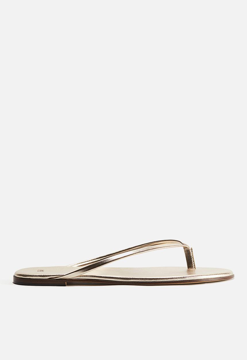 H&M - Flip-flops - gold coloured
