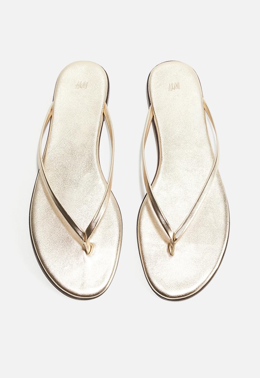 H&M - Flip-flops - gold coloured