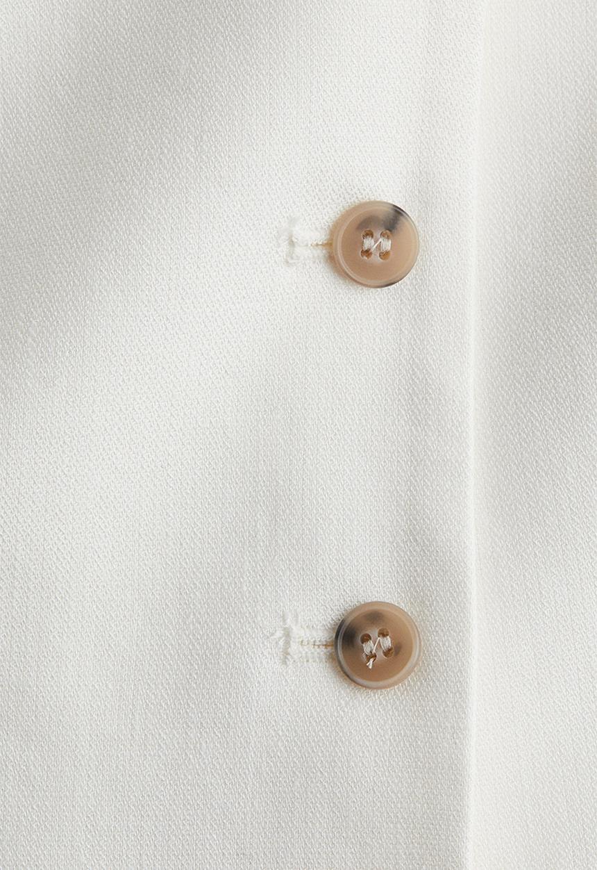 H&M - Linen-blend suit waistcoat - white