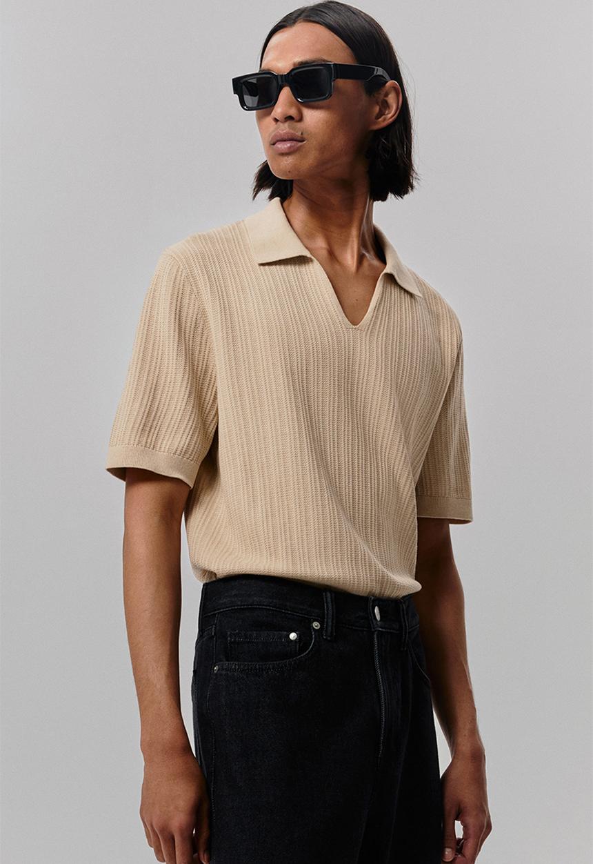 H&M - Regular fit pima cotton polo shirt - beige