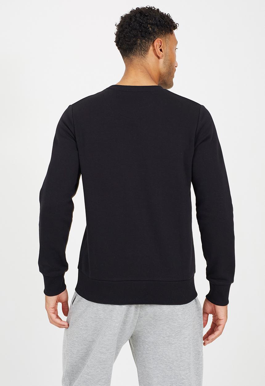 Brave Soul - Ribbed Crew Neck Sweatshirt - Black