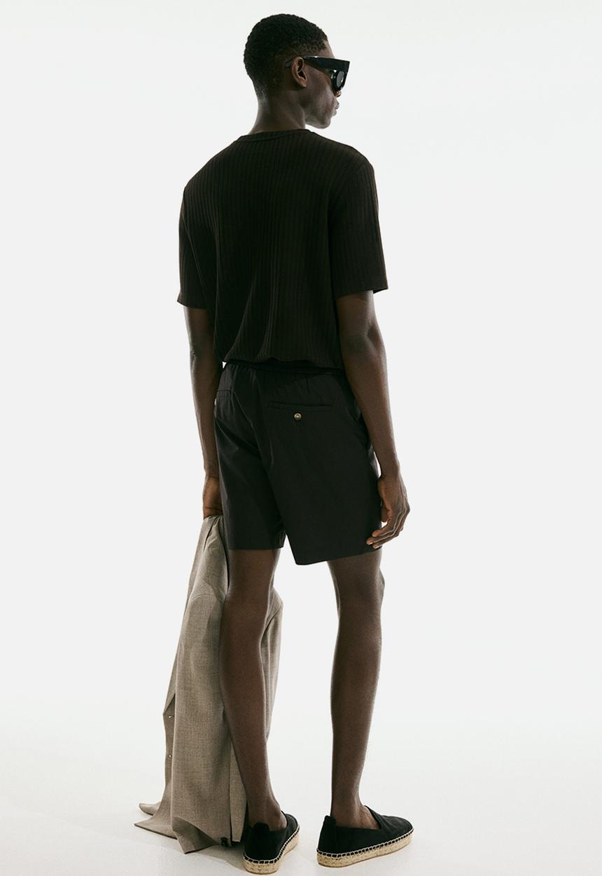 H&M - Relaxed fit poplin shorts - brown