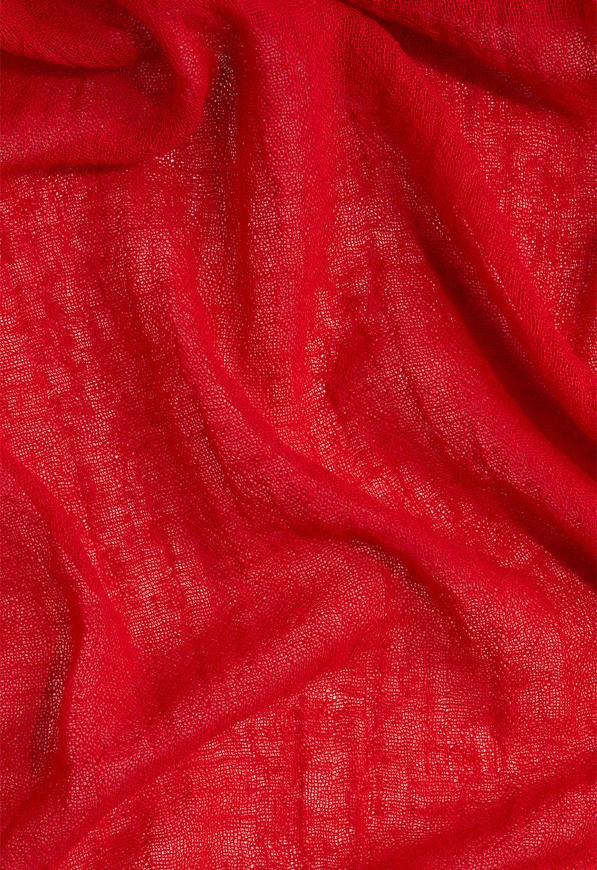 H&M - Linen-blend shawl - red