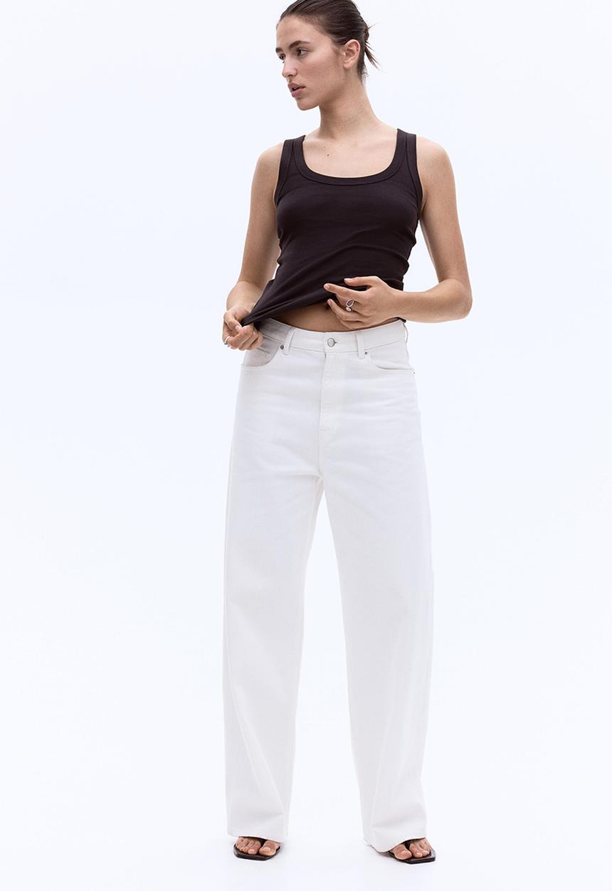 H&M - Fitted vest top - dark brown 