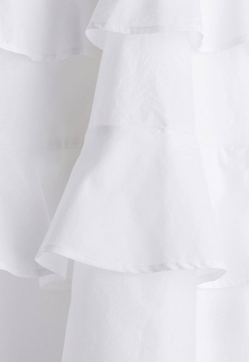 H&M - Tie-strap cotton dress - white