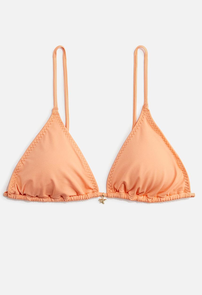 H&M - Padded triangle bikini top - apricot