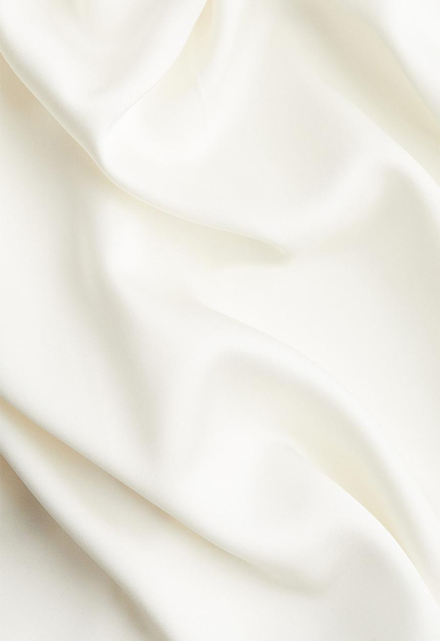 H&M - Pleat-front blouse - white