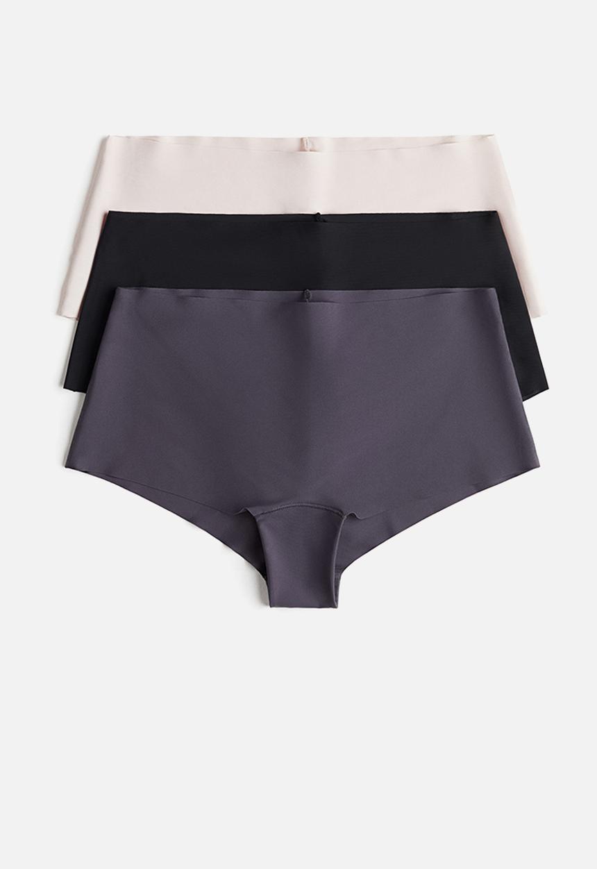H&M - 3 pack microfibre shortie briefs - multi