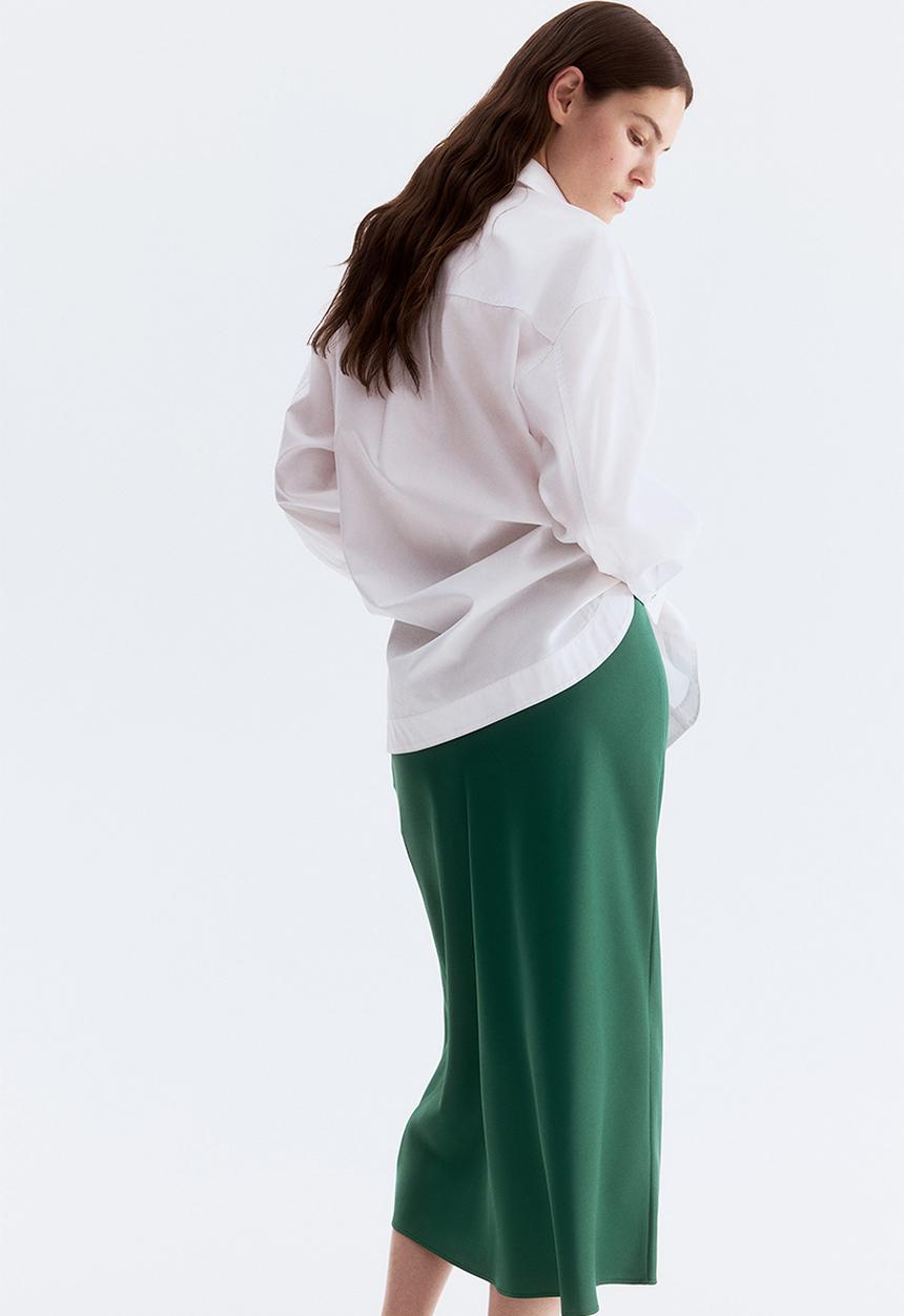 H&M - Midi skirt - green