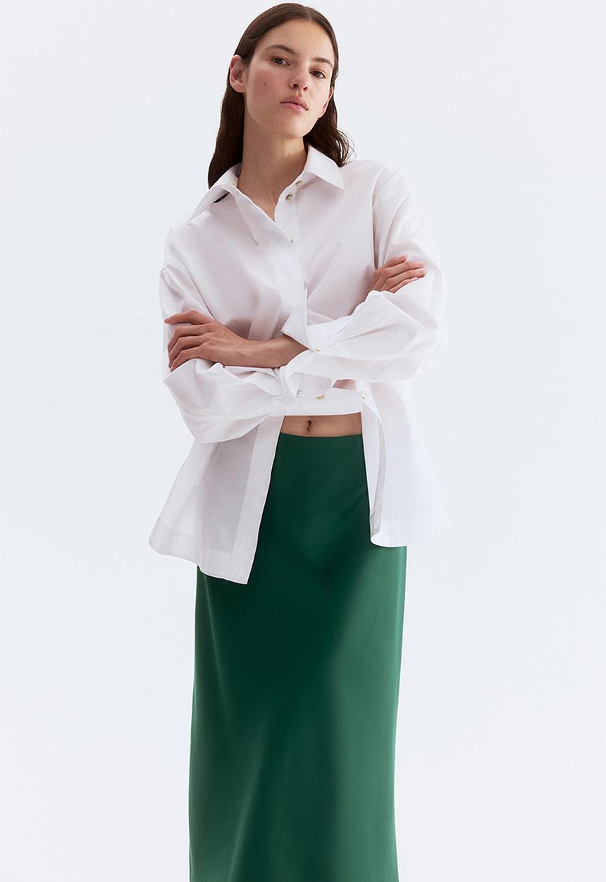 H&M - Midi skirt - green