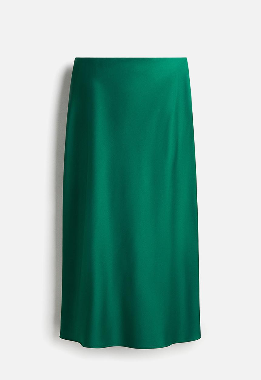 H&M - Midi skirt - green