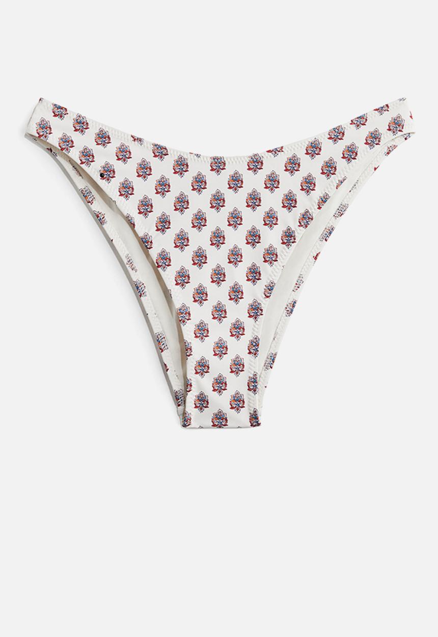 H&M - Cheeky bikini bottoms - white/floral