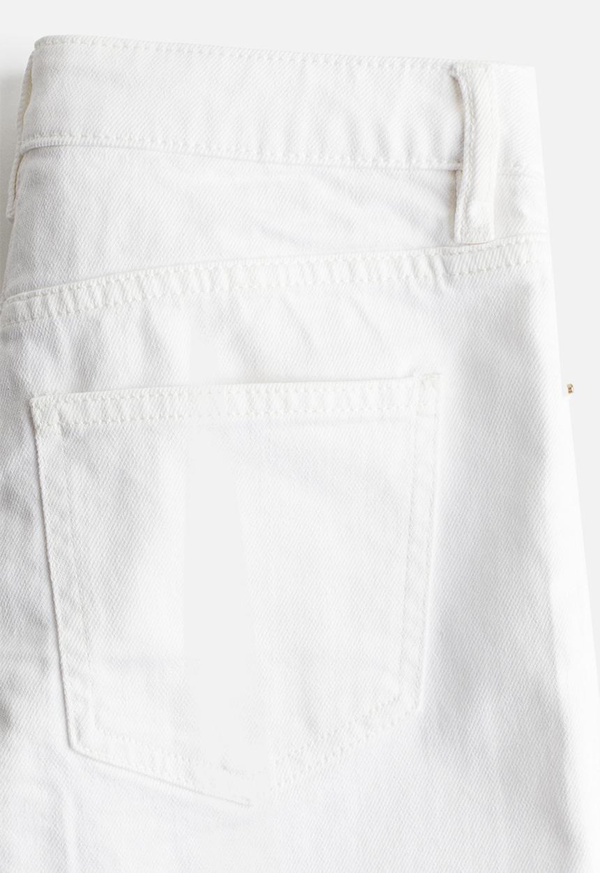 H&M - Lacing-detail denim shorts - white