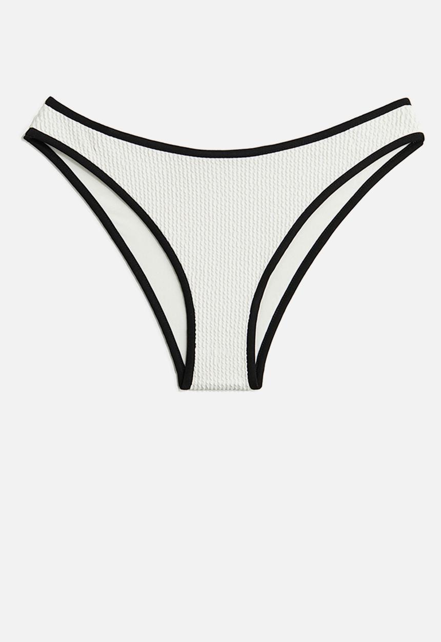 H&M - Cheeky bikini bottoms - white & black