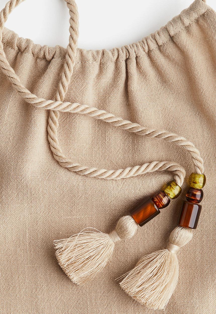 H&M - Drawstring halterneck top - beige